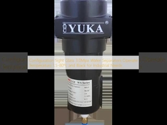 Visor de nível de configuração 3.0Mpa Separadores de água Temperatura de operação 1.5-80ºc e Preto para necessidades industriais